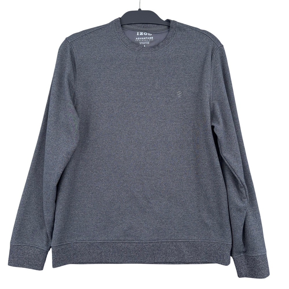 IZOD Advantage Performance Sweatshirt Mens S Stretch Gray